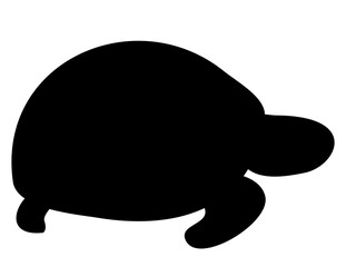 Black Living under the sea vector shape