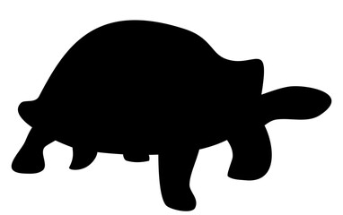 Black Living under the sea vector shape