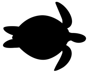 Black Living under the sea vector shape