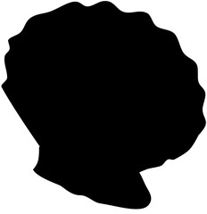 Black Living under the sea vector shape