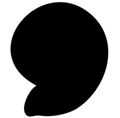 Black Living under the sea vector shape