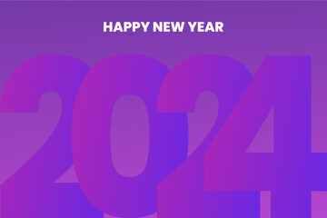 Happy new year 2024  greeting concept for 2024 new year celebration. Happy new year background template.