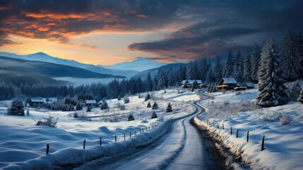 Christmas trees in the farm