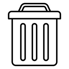 Trash can icon for cleanliness and delete