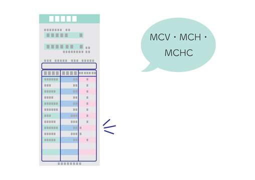 血液検査結果、MCV・MCH・MCHC異常値