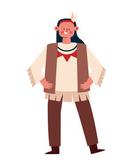 native american indian male