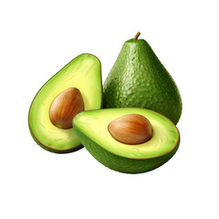 avocado isolated on white png