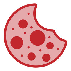 Cookie Dual Tone Icon Design Vector