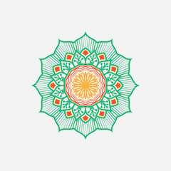 mandala Coloring Free Vector