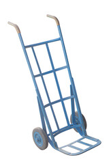 steel hand truck Isolated on white background