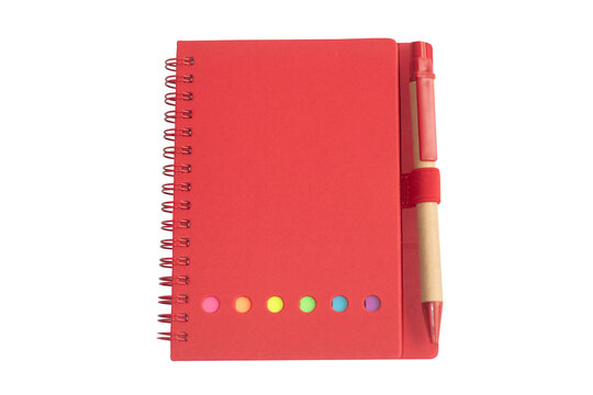 notebook and pen isolated
