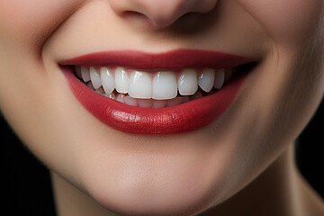 Obraz premium Healthy smile teeth of young woman.