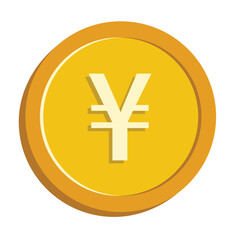 Yen Currency Money Coin Piece, Coin Illustration  