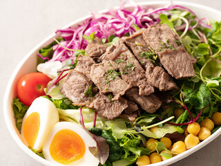 beef steak with vegetables