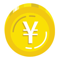 Obraz premium Gold Coin Yen Currency Design, Money and Finance Illustration