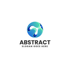 Vector Logo Illustration Abstract Gradient Colorful Style