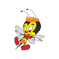 Make a Professional Hornet Bee Wasp Cartoon Vector