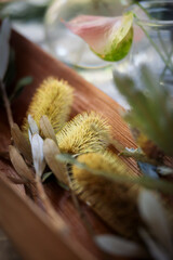 Wreath making workshop and masterclass using festive decorations