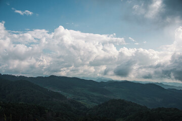 clouds over the mountains  - Mae Hong Son, Thailand