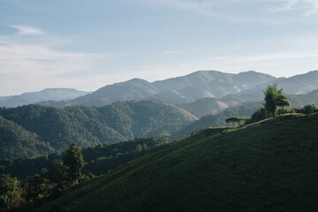 Fototapeta premium landscape in the mountains - Mae Hong Son, Thailand
