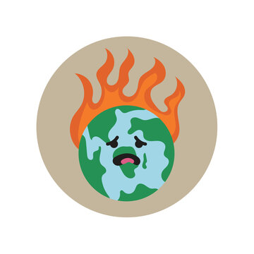 The earth is experiencing global warming due to the greenhouse effect