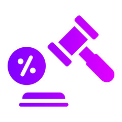 percent gradient icon