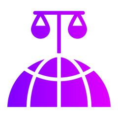 global laws gradient icon