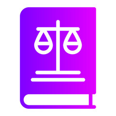 law book gradient icon