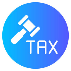 tax gradient icon