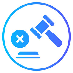 rejected gradient icon