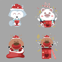 Cute Christmas Element Holiday decor Party