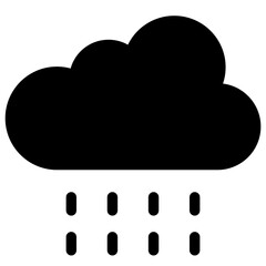 Downpour icon. Solid design. For presentation, graphic design, mobile application.