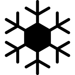 Snow icon. Solid design. For presentation, graphic design, mobile application.
