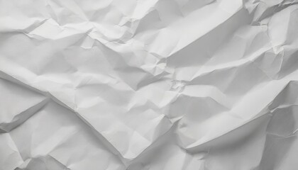 Obraz premium White crumpled paper texture background.