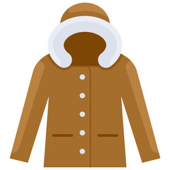 Warm clothes icon. Flat design. For presentation, graphic design, mobile application.
