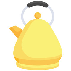 Tea pot icon. Flat design. For presentation, graphic design, mobile application.