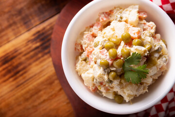 Russian Salad, also known as Olivier Salad. Very popular dish in several countries, the main...