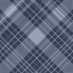 Tartan seamless pattern, grey and navy blue can be used in fashion decoration design. Bedding, curtains, tablecloths
