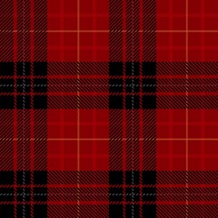 Tartan seamless pattern, red and black can be used in fashion decoration design. Bedding, curtains, tablecloths
