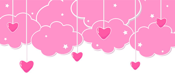 Love Valentine cloud Decoration 