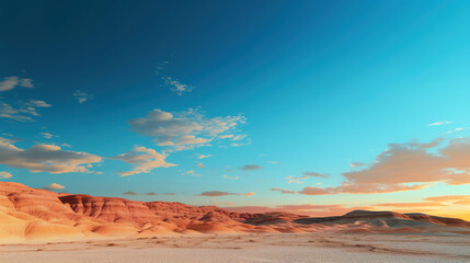 Fototapeta na wymiar sky over the desert. Generative Ai