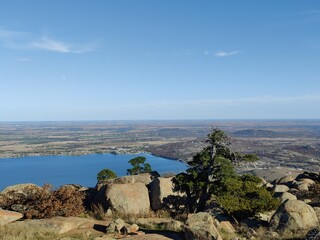Landscape from Mountain overlooking lake