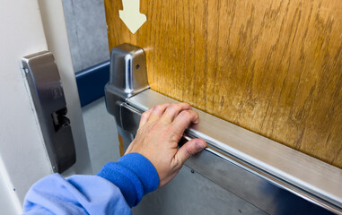 door handle, reflecting light, inviting entry to new opportunities and possibilities