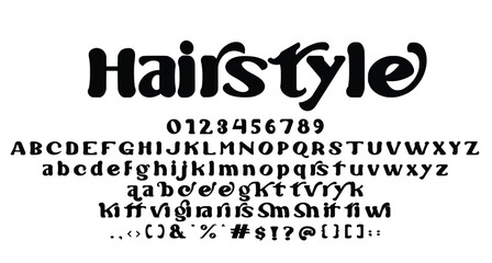 Obraz premium retro serif unique font Best Alphabet Alphabet Brush Script Logotype Font lettering handwritten