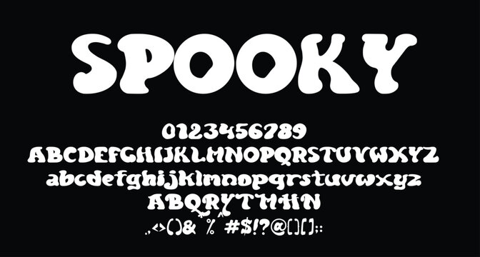 Spooky Horror Display Halloween font Best Alphabet Alphabet Brush Script Logotype Font lettering handwritten