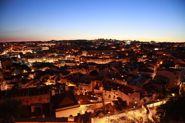 포르투갈 리스본의 밤