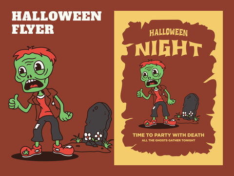 Cartoon Characters Of Various Cute Halloween Elements With A Retro And Handwritten Style, Suitable For Your Posters And Stickers.