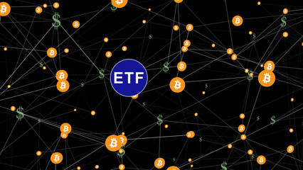 Investment fund new crypto investment opportunity in form of bitcoin etf dollar, combining stability of traditional investment fund with innovation of cryptocurrency
