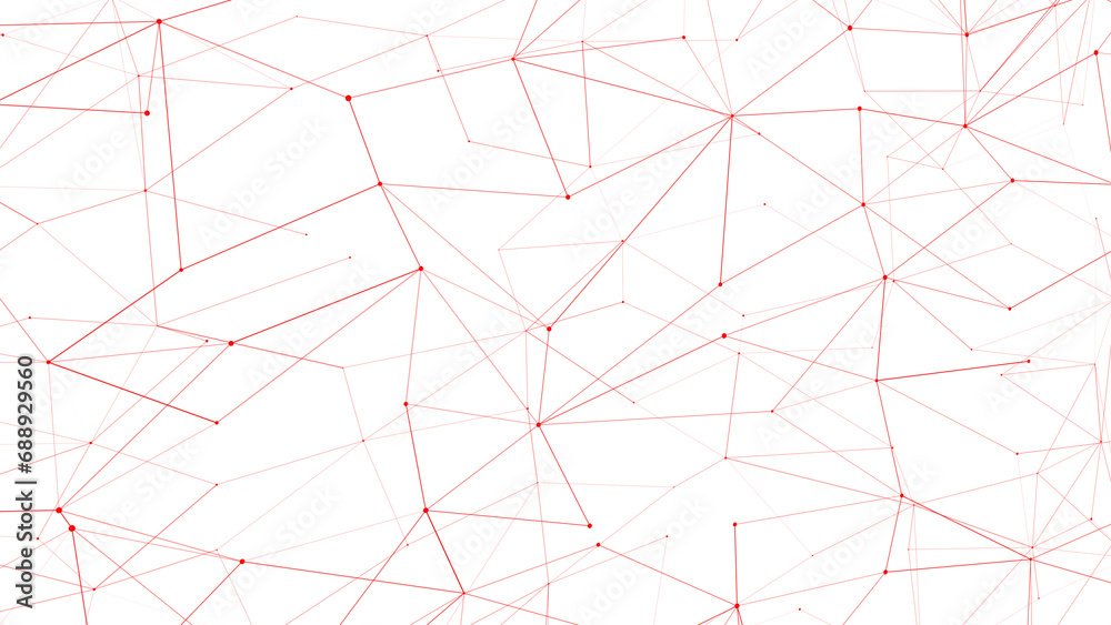 Sticker connected dots forming lines and dots on white background, creating connected network with modern, a