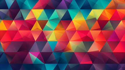 Vibrant Geometry: Seamless Triangle Pattern Background